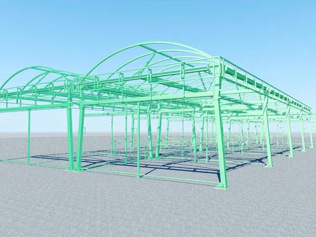 Model BIM al unei copertine boltite, cu toate barele